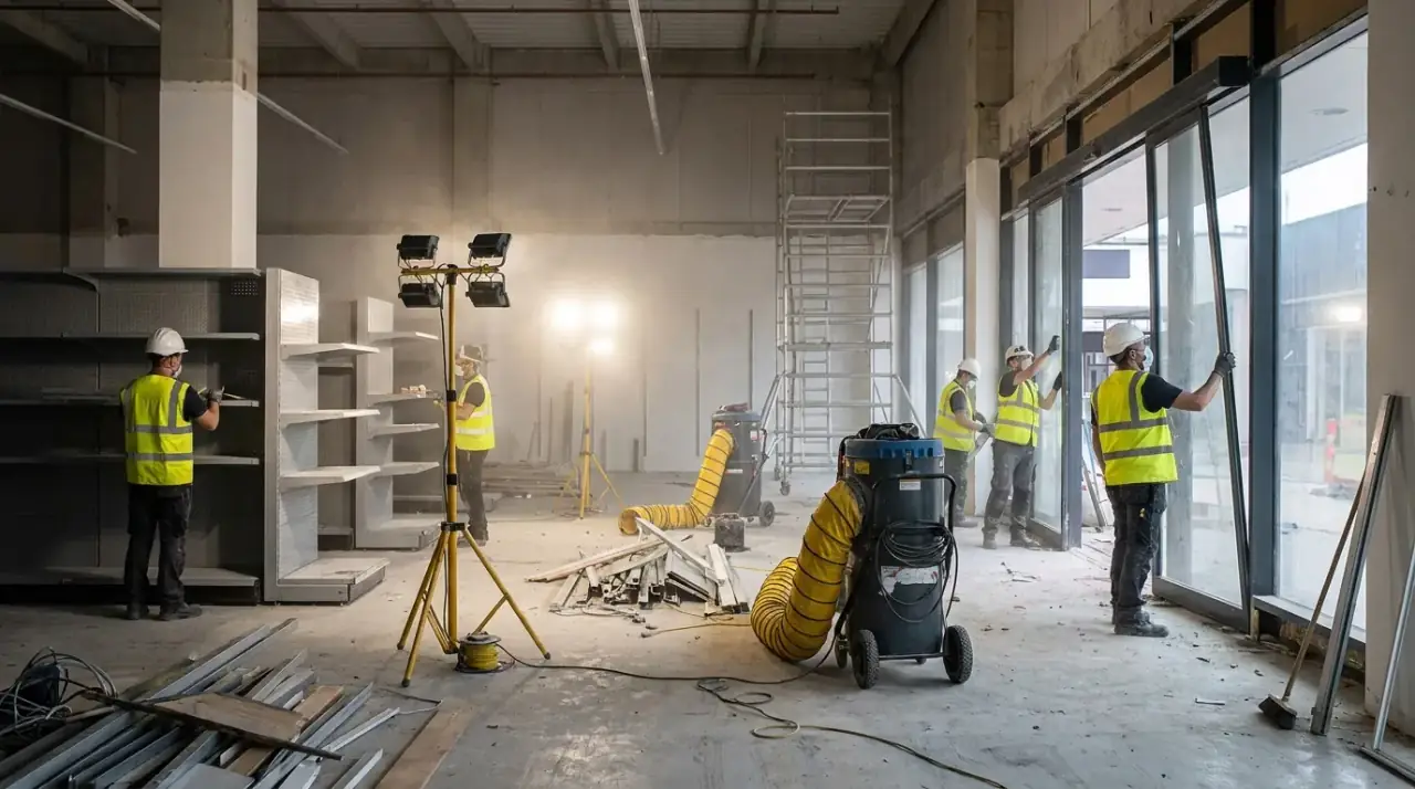 Retail sloopwerkzaamheden in een winkelketen